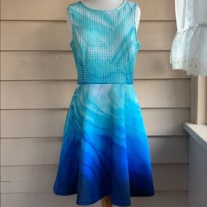 Apt. 9 Dress Mini Ombré Ocean Geode Pop Vibrant